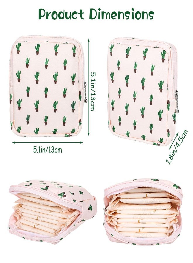 ElevateTech Sanitary Napkin Storage Bags, 4 Pcs Pad Bag for Period Tampon Bags Portable Menstrual Pad Pouch Feminine Pouch First Period Bag Gifts for Women - Image 2
